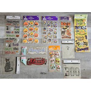 Sticker Lot - Halloween October Ghosts Scrapbooking 3D Stickers Jolee's RARE #1